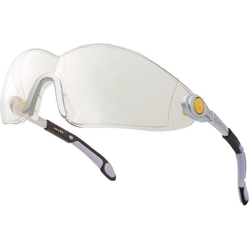 DeltaPlus VULCANO2 PLUS CLEAR Polycarbonate Single Lens Safety Glasses (Pack of 5) VULC2PLIN - SecureHeights