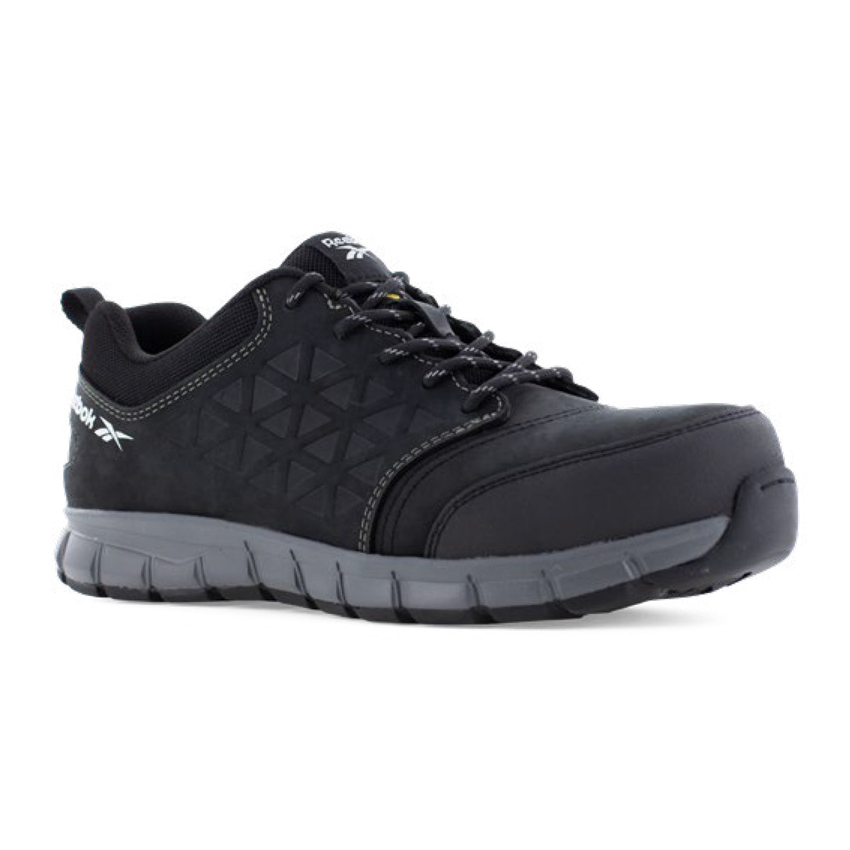Reebok EXCEL LIGHT SAFETY IB1036-1 S3S ESD Leather Safety Trainers - Black