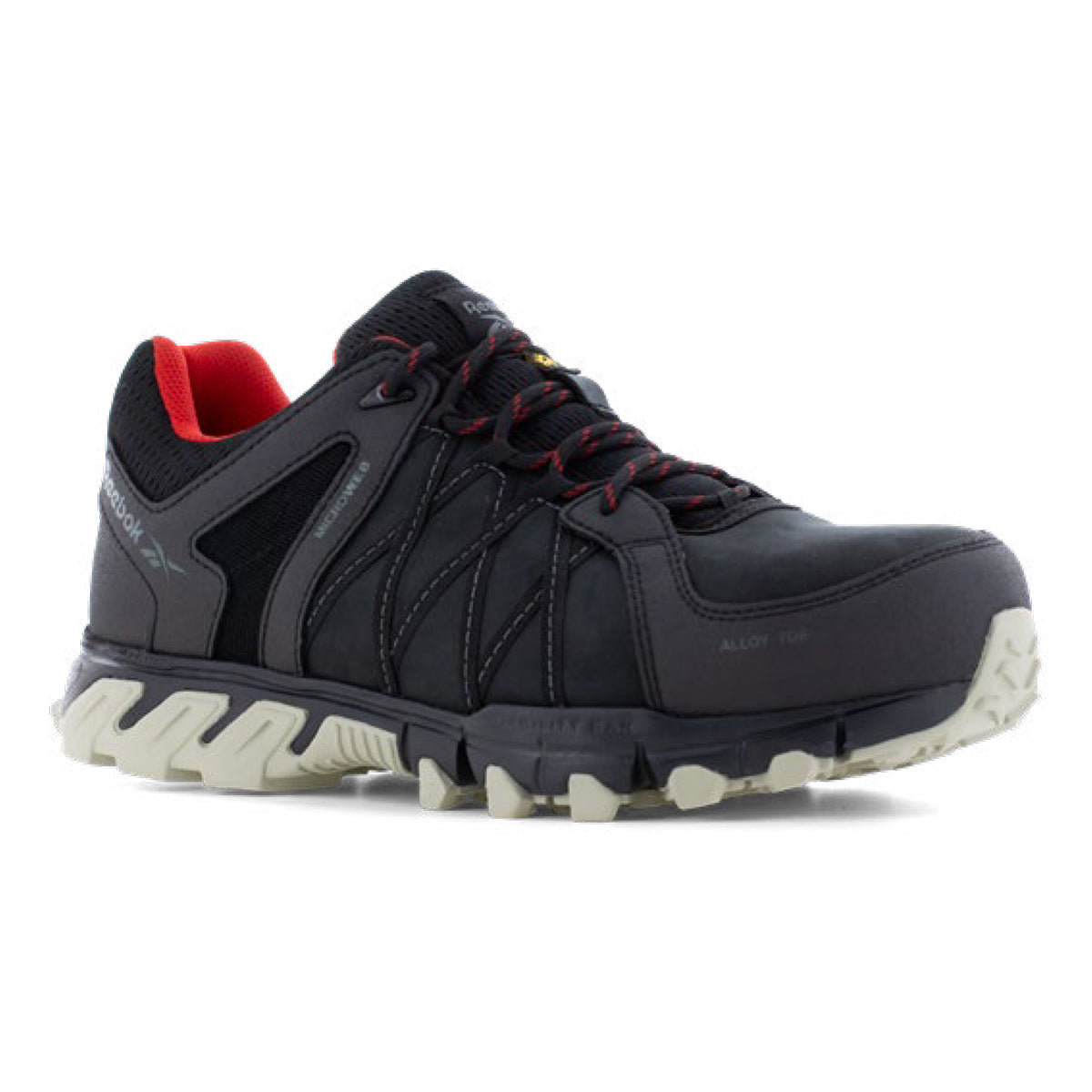 Reebok TRAILGRIP SAFETY IB1050 S3S ESD Microfibre Mesh Leather Safety Trainers - Black