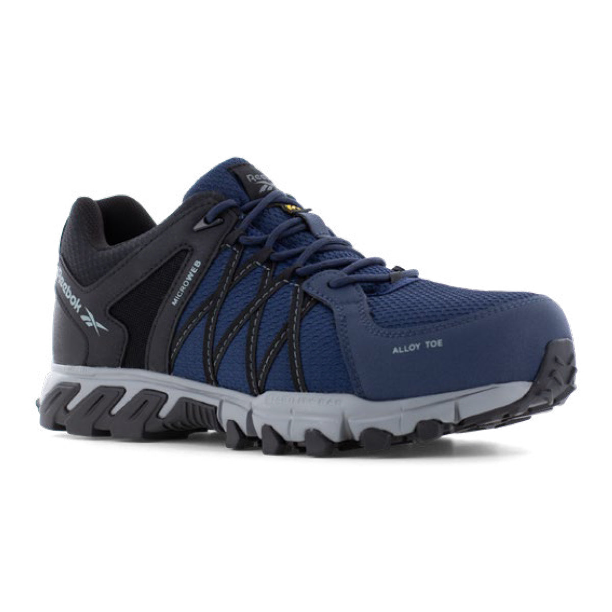 Reebok TRAILGRIP SAFETY IB1051 S1PS ESD Leather Microfibre Mesh Safety Trainers - Blue/Black