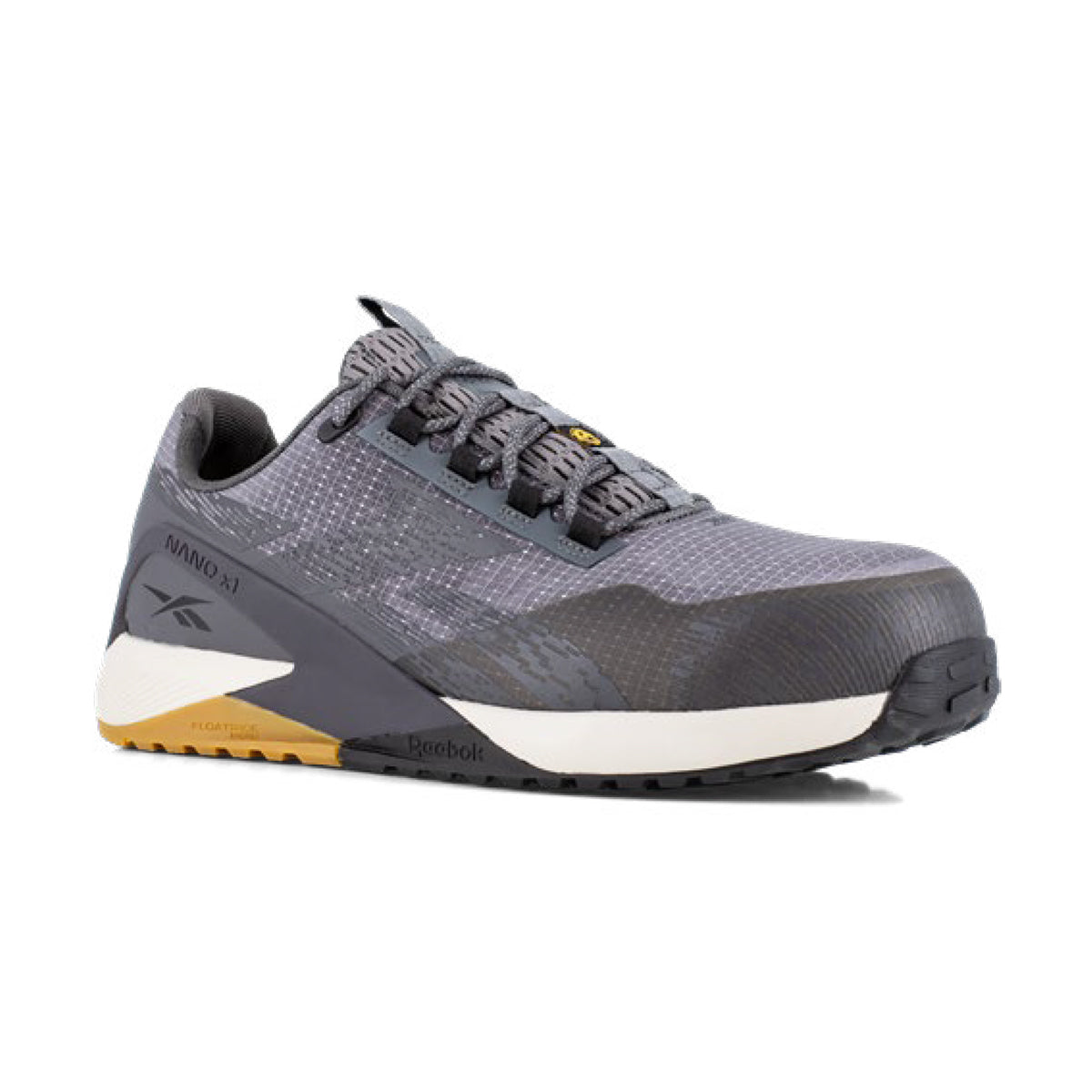 Reebok NANO X1 ADVENTURE SAFETY IB3481 S1PS ESD Mesh TPU Safety Trainers - Grey