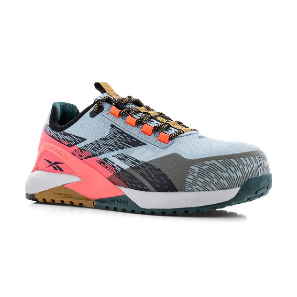 Reebok NANO X1 ADVENTURE SAFETY IB382 S1PS ESD Mesh TPU Safety Trainers - Slate Blue